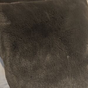 Luxurious Black Faux Fur Pillow